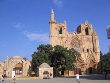 Old Cathedral in North Cyprus, Gazimagusa (Famagusta), that